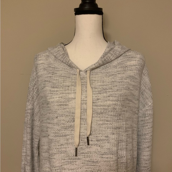 Cyrus Textured Knit in Light Gray with hood size xl euc - Picture 2 of 5